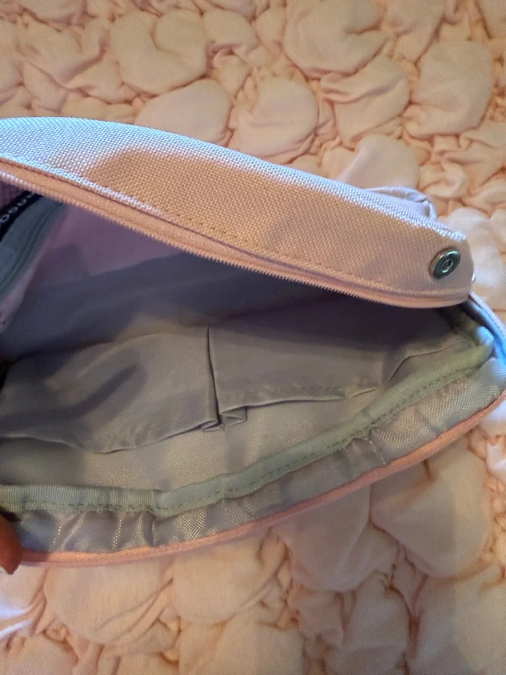 Special Pink Canvas Pencil Case - Soft Pastel Pink Organizer